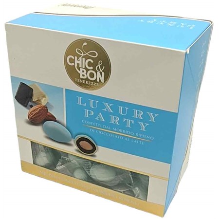 confetti tenerezze vassoio luxury party celeste