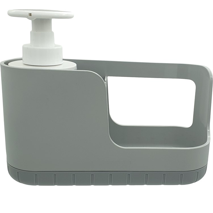 Organizzatore Lavello Con Dosasapone Tidy e Clean Grigio Opaco