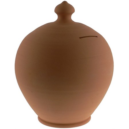 salvadanaio 15 cm in terracotta