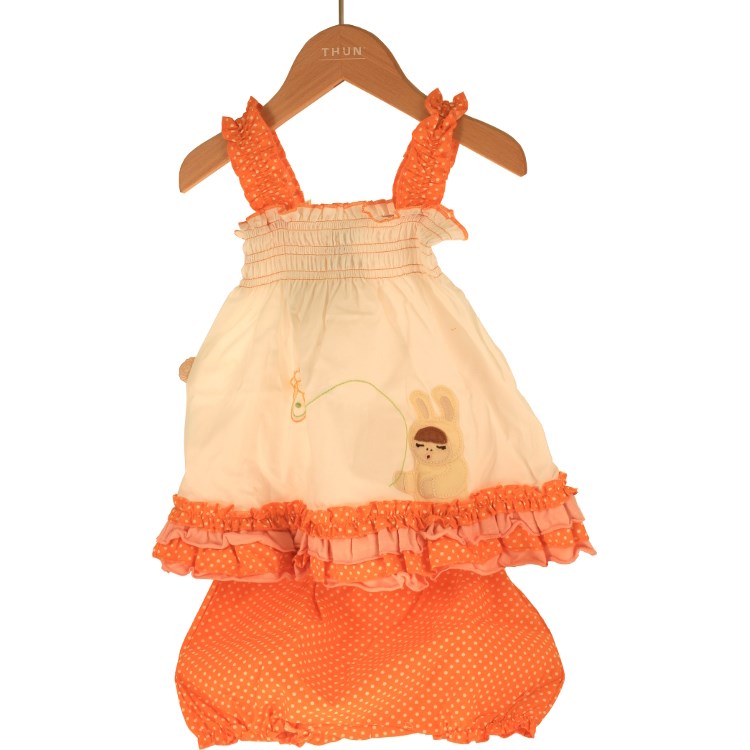 Prendisole Con Culotte Sorrisi Lei 3 Mesi cento per cento puro cotone