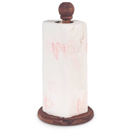 portarotolo da tavolo noce