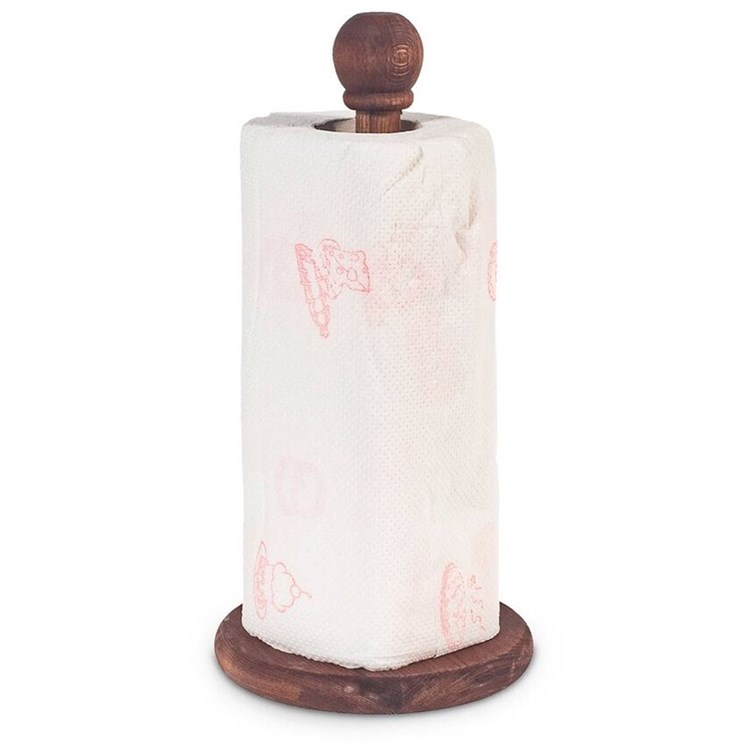 Portarotolo Da Tavolo Noce