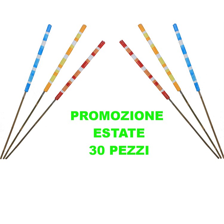Confezione 30 Fiaccole Citronella Multicolor