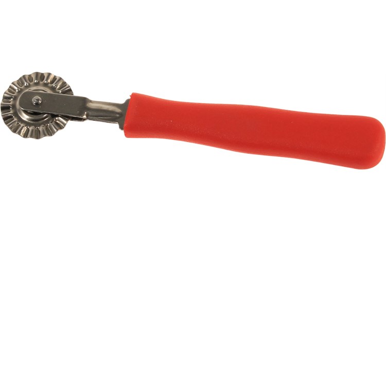 Rotella Per Pasta In Acciaio Rossa