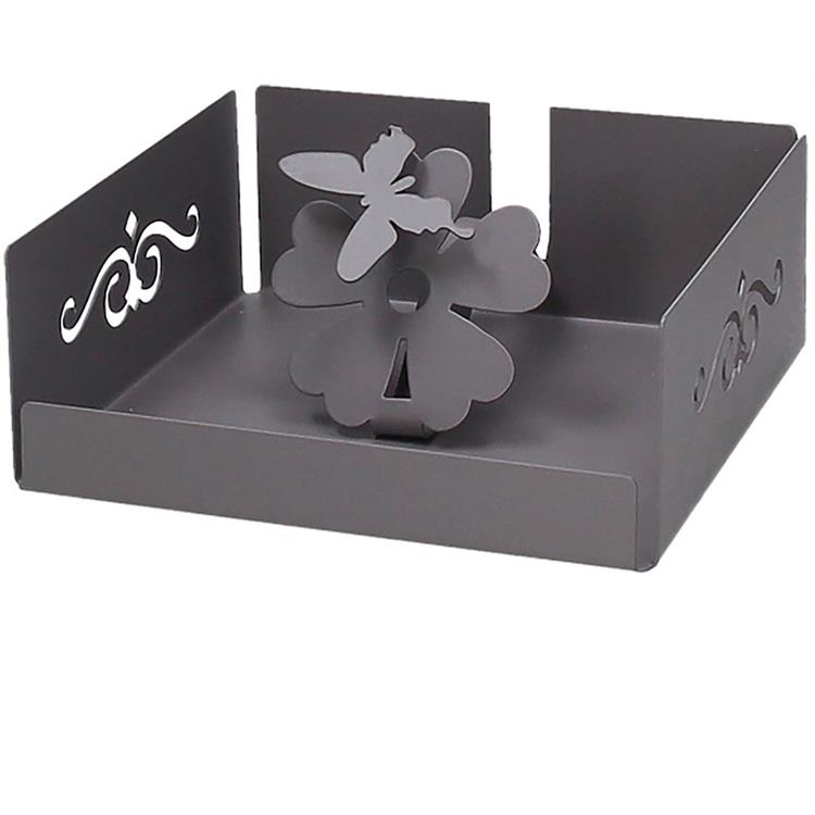 Portatovaglioli Fiore Grigio