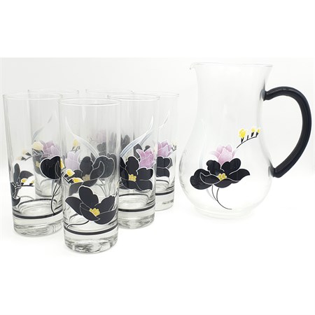 caraffa con 6 bicchieri bibita anais