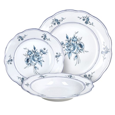 servizio tavola 18 piatti heritage florals