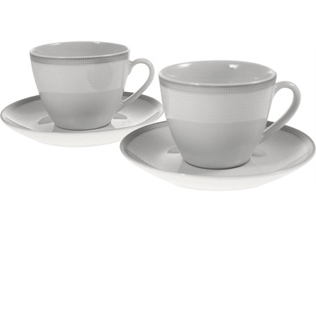 set 2 tazze da the cappuccino bitossi silver