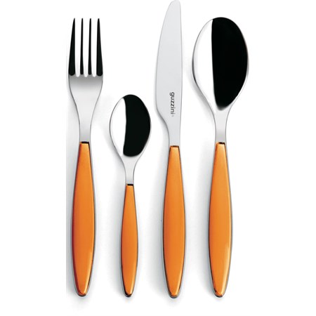 set 24 posate feeling arancio guzzini