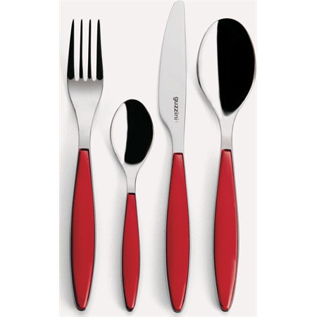 set 24 posate feeling rosso guzzini