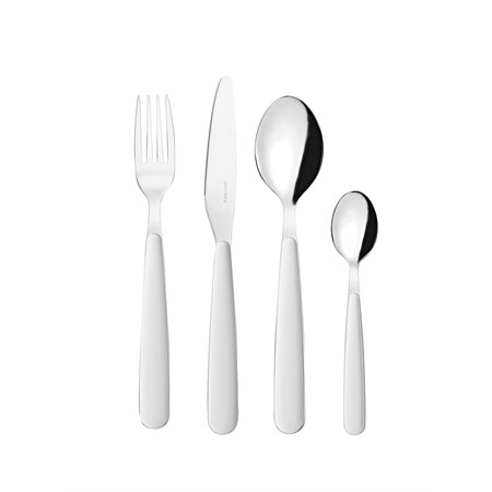 set 24 posate pop bianco