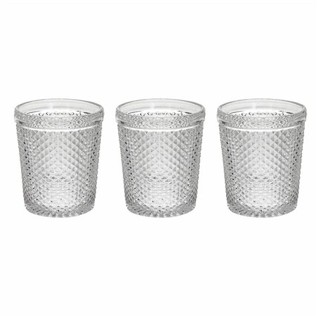set 3 bicchieri acqua tognana diamante cc 300