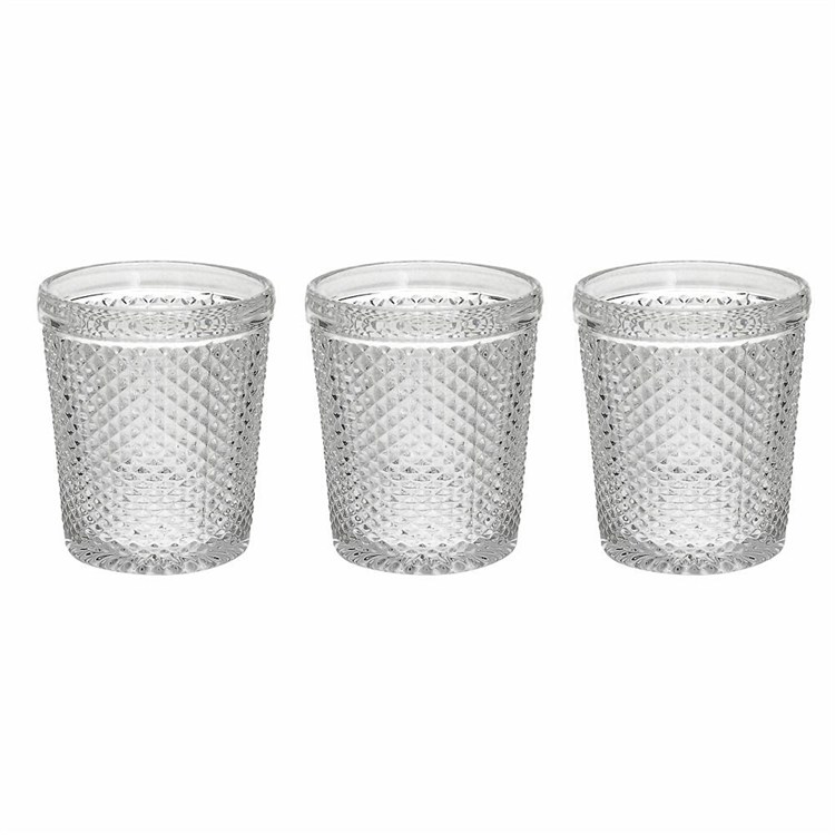 Set 3 Bicchieri Acqua Tognana Diamante Cc 300