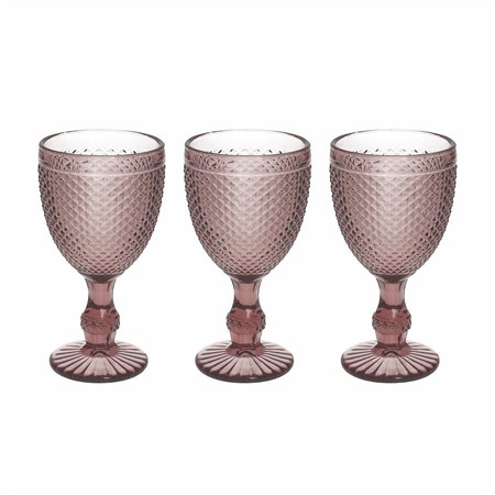 set 3 calici 280 cc diamante ciclamino