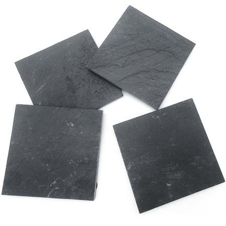 set 4 sottobicchieri in ardesia