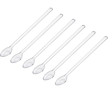 set 6 cucchiaini cocktail trasparente guzzini