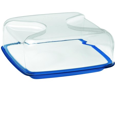 set copriformaggio quadrato azzurro mediterraneo guzzini
