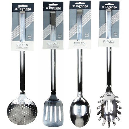set 4 utensili cucina tognana professional riflex in acciaio inox