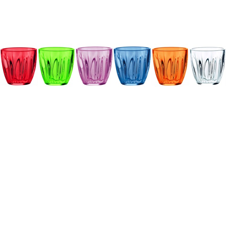 Set Multicolor 6 Bicchieri Aqua