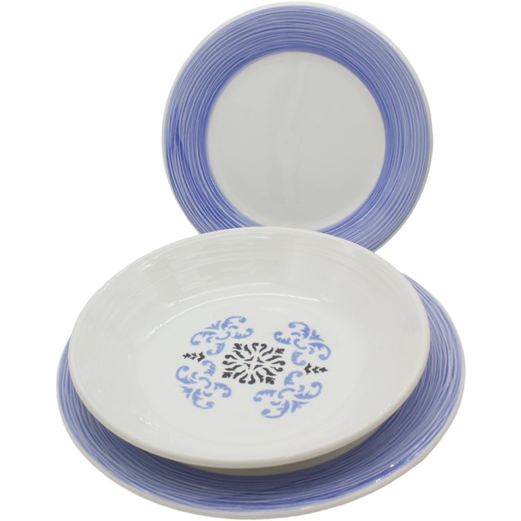 Servizio 18 Pezzi Graffiti Maiolica