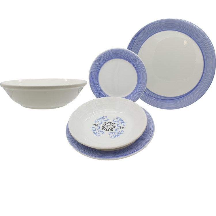 Servizio 20 Pezzi Graffiti Maiolica