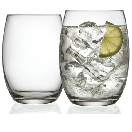 set 2 bicchieri acqua in vetro cristallino alessi