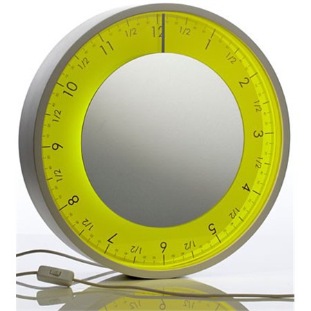 orologio da parete solo ora giallo cm 25 diamantini e domeniconi