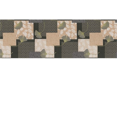 tovaglia plastificata telata goffrata foglie ginkgo biloba