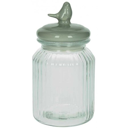 barattolo portaspezie tweet grigio