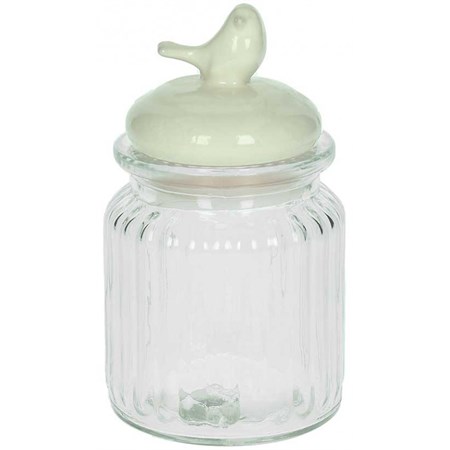 barattolo portaspezie piccolo tweet bianco