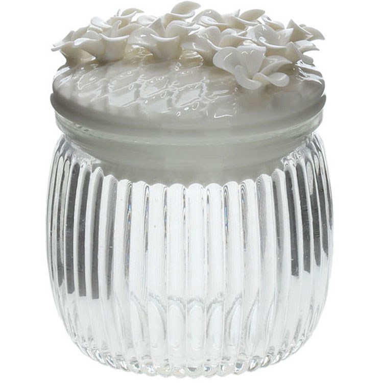 Net Portaspezie Tondo Bloom Bianco