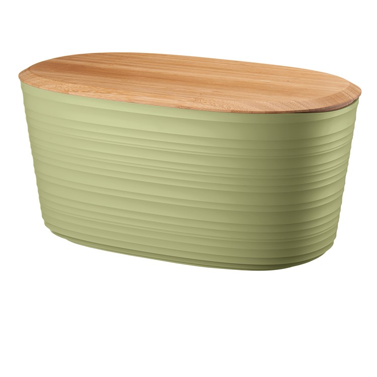 Tierra Cassetta Pane Con Coperchio Tagliere In Bambù Verde Alga
