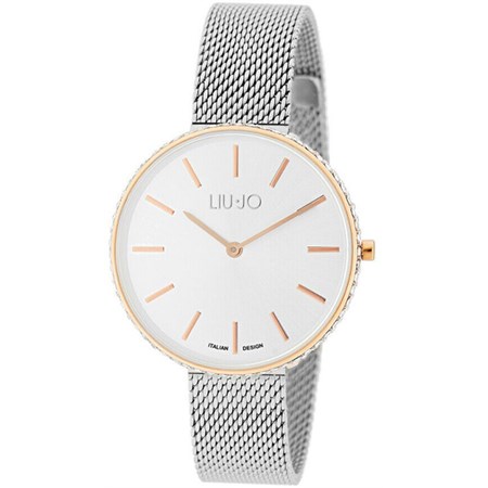 orologio glamour globe maxi silver oro rosa