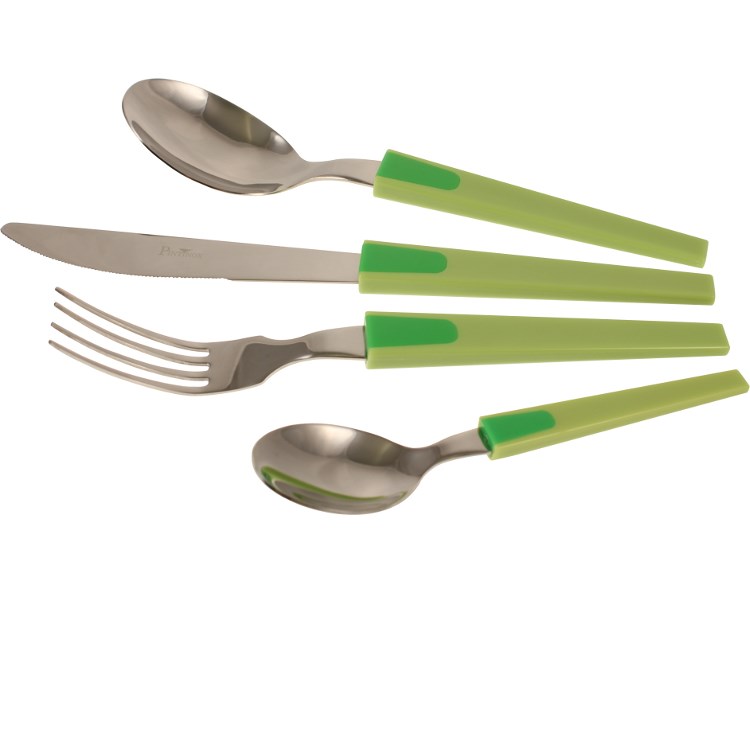 Servizio 24 Posate 2 Dames Bicolore Verde