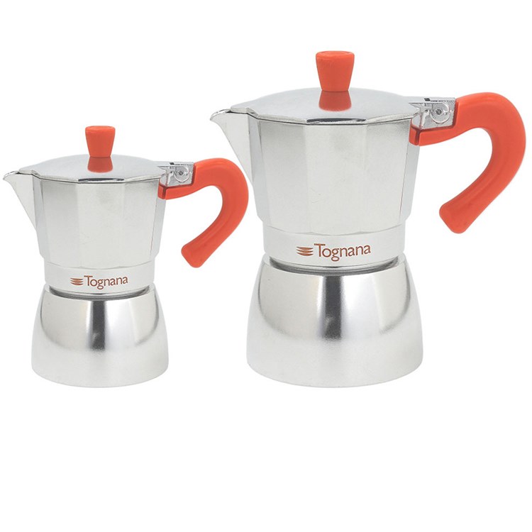 Set 2 Caffettiere Coffee Time Tz 1 e 3 Arancio