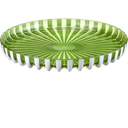vassoio rotondo pin up verde muschio
