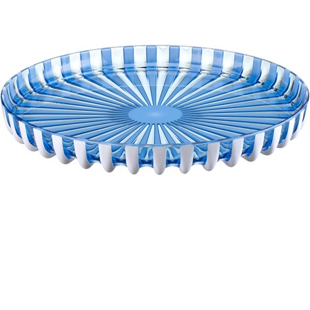 vassoio rotondo pin up blu mediterraneo