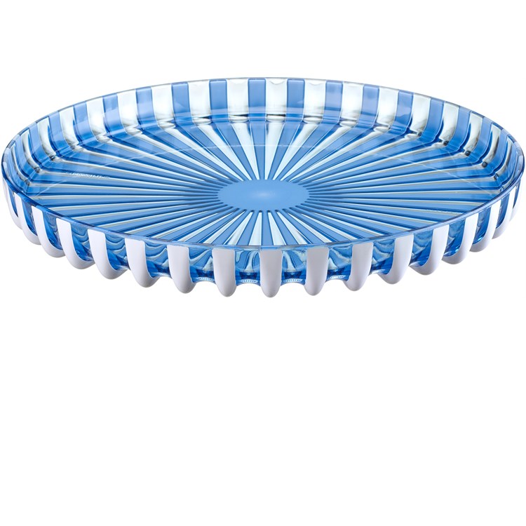 Vassoio Rotondo Pin-Up Blu Mediterraneo