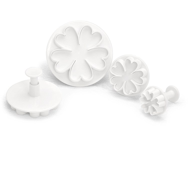 Set 4 stampi tagliapasta a espulsione fiore